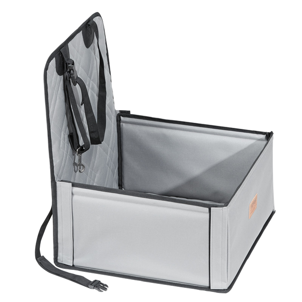 VEVOR Hunde Autositz Hunde Vordersitz Rückbank Hundesitz Auto 450X450X550Mm Grau