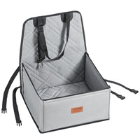 VEVOR Hunde Autositz Hunde Vordersitz Rückbank Hundesitz Auto 450X450X550Mm Grau
