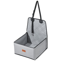 VEVOR Hunde Autositz Hunde Vordersitz Rückbank Hundesitz Auto 450X450X550Mm Grau